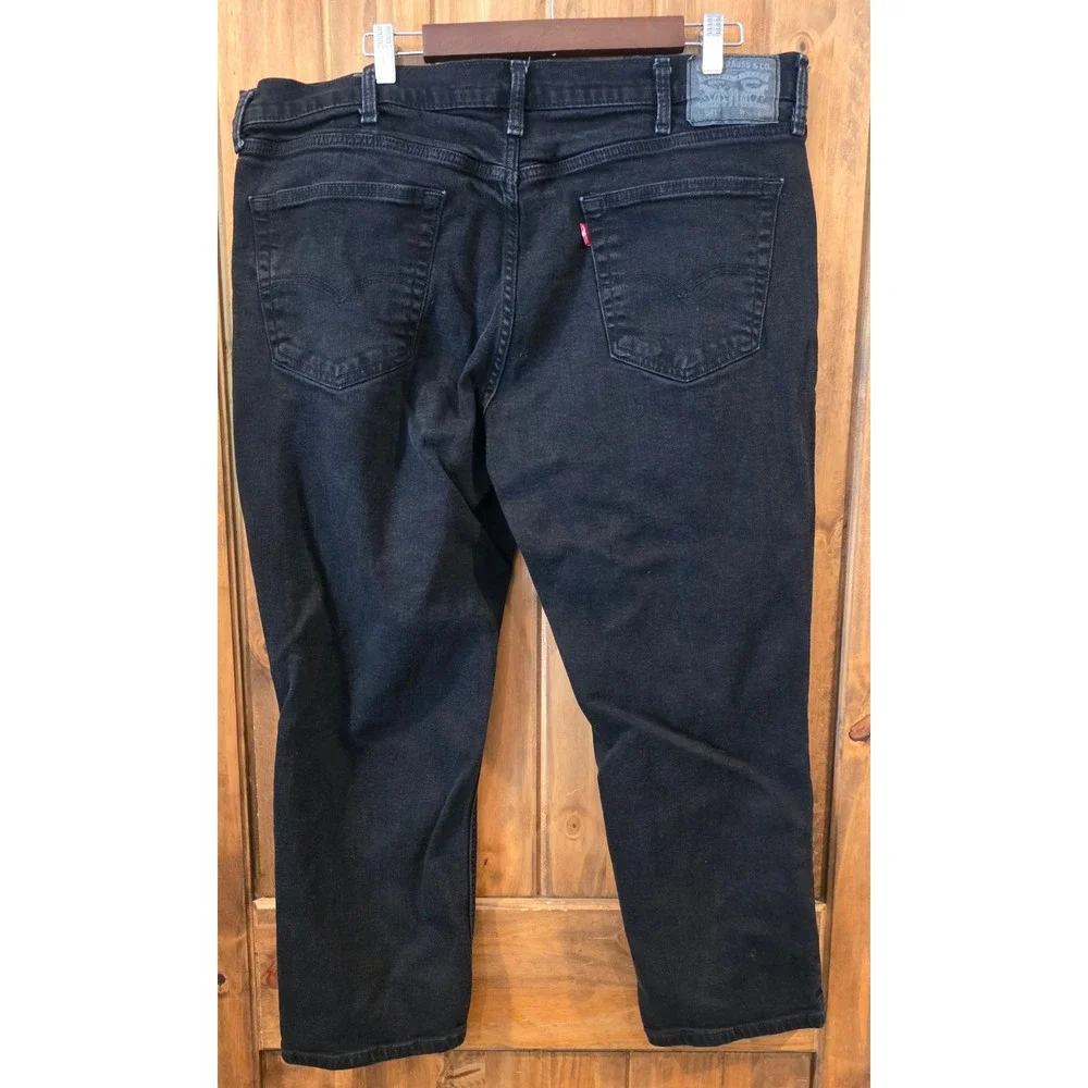 Levi's 541 Athletic Taper Jeans Mens 44x29 Black Excellent Denim Pants